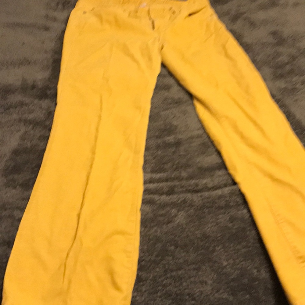 Yellow corduroys